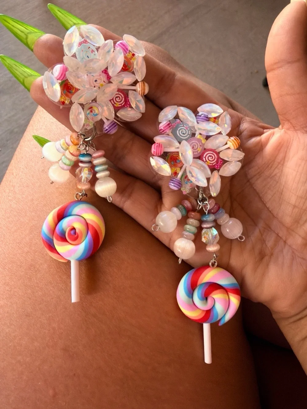 Handmade one of one Candy world earrings